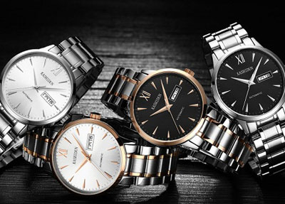 卡詩頓全自動精鋼防水手表